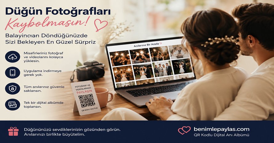 Düğün Fotoğrafları Kaybolmasın: Balayından Döndüğünüzde Sizi Bekleyen En Güzel Sürpriz