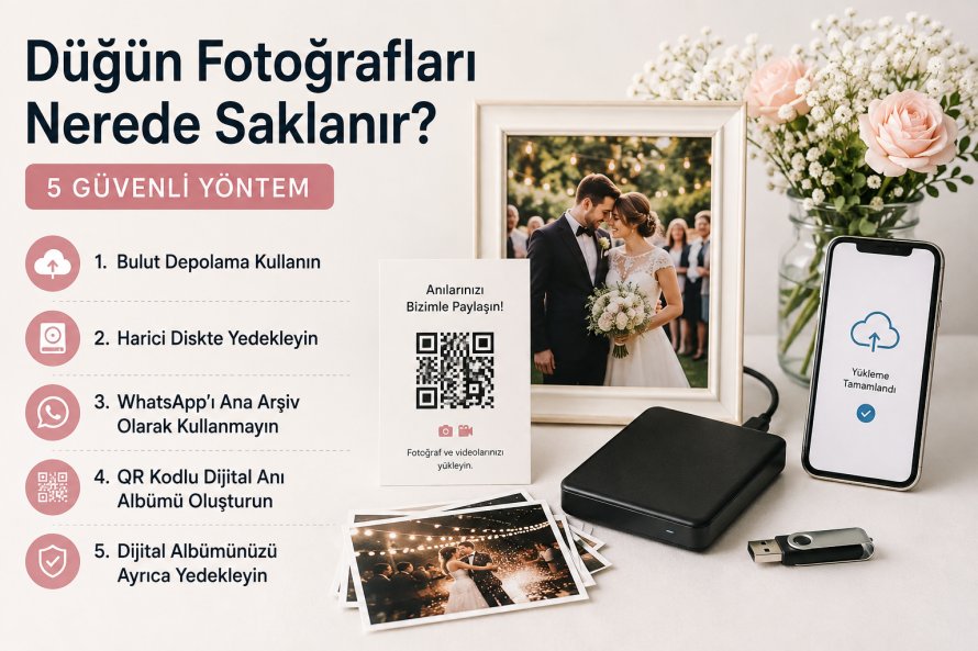 Düğün Fotoğrafları Nerede Saklanır? 5 Güvenli Yöntem