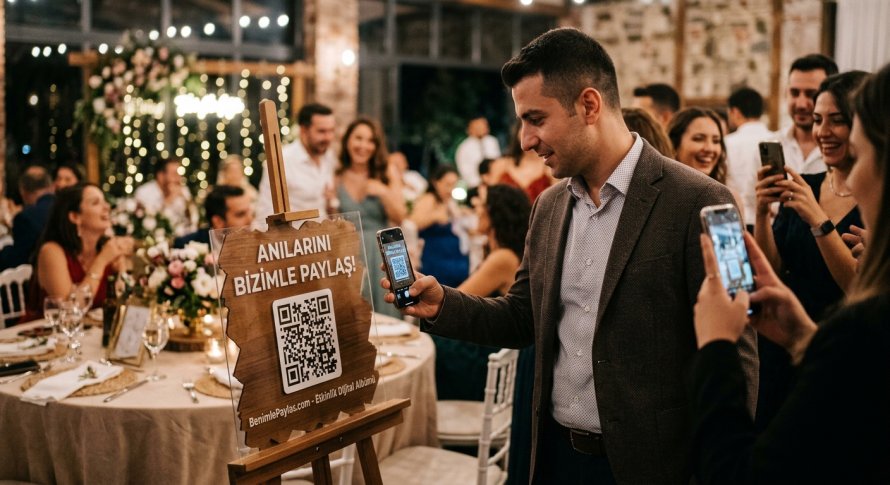 Düğün ve Etkinliklerde Gözden Kaçan Anları Yakalamak: QR Kodlu Dijital Anı Albümü
